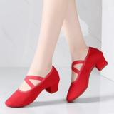 Летняя обувь, тканевые танцующие туфли, мягкая подошва