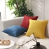 Mỹ tối giản sofa màu xanh gối mới của Trung Quốc hiện đại màu rắn hai mặt đệm gối mô hình trang trí phòng vải