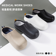 2023 Mới Phòng Phẫu Thuật Dép Nam Nữ Bao Đầu Dép Công Sở Giày Đầu Bếp Chống Dầu, Chống Trơn Trượt, Thoải Mái Và Chống Mài Mòn dép xăng đan đầu bếp