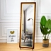 Gương gỗ tối giản hiện đại gương chiều dài gương sàn nhà gương với ánh sáng gương thay đồ gương phòng ngủ lưu trữ áo khoác gương - Gương Gương
