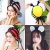 Mũ bơi nữ tóc dài Thời trang Hàn Quốc dễ thương không thấm nước bảo vệ tai thiết bị bơi người lớn trẻ em hoạt hình vải bơi mũ - Mũ bơi