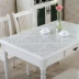 Siêu mỏng PVC trong suốt mềm thủy tinh bàn cà phê khăn trải bàn khăn trải bàn bằng vải tấm không thấm nước tấm nhựa tấm phim khăn trải bàn ăn cao cấp Khăn trải bàn