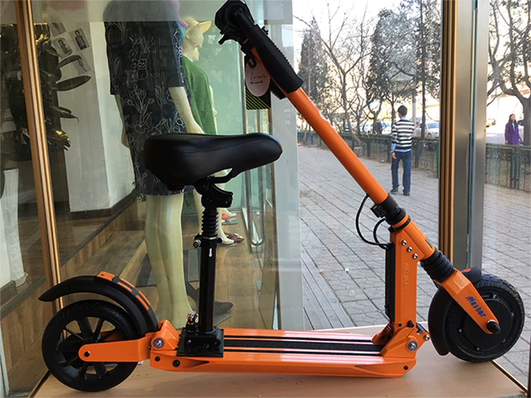 Electric scooter, seat, folding shock-absorbing chair, Germany, custom-made