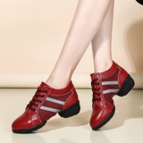 Танцующая сетчатая дышащая обувь, из натуральной кожи, мягкая подошва