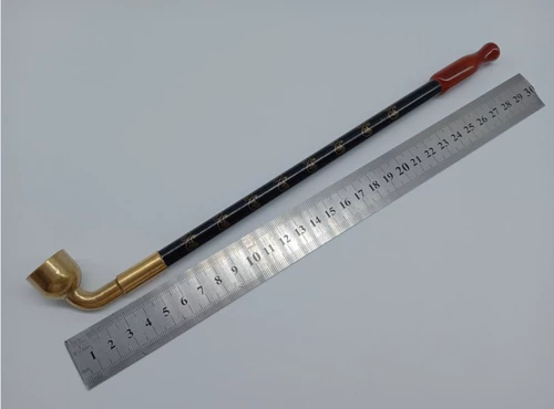 Новый сингл использует агат -камень во рту с твердым деревом сухого дымового полюса Ji xioolan расширенный сигаретный винтовый стержень медная сигаретная кастрюль высокая температура