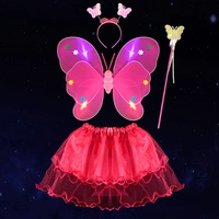 Светящийся стиль розовый красный набор четырех