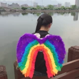 Цветовые перья для перьев крыла взрослых детей ходьбы, ходьба, модель автомобиля, модель модели.