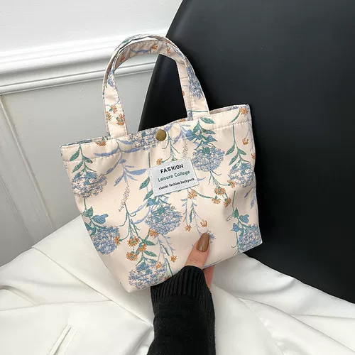 Сумка через плечо для выхода на улицу, маленький универсальный тканевый мешок для матери и ребенка, в корейском стиле, сумка для еды