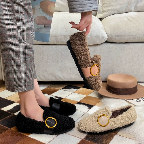 Зимняя флисовая обувь на платформе, популярно в интернете, коллекция 2022, большой размер