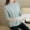 Mùa xuân và Mùa Thu Phụ Nữ Mới của Hàn Quốc phiên bản của các sinh viên lỏng lẻo áo sơ mi ngắn áo len áo len đầu vòng cổ áo len của phụ nữ áo sơ mi dày