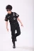 Trai Dòng Commando Set Đen Trẻ Em Đặc Biệt Quần Áo Cảnh Sát Thiết Bị Ngắn Tay Cảnh Sát Cảnh Sát Giao Thông Nhỏ Trang Phục quần áo bé trai 1 tuổi Trang phục