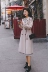 Phần mỏng áo gió nữ phần dài 2018 mùa thu mới của Hàn Quốc phiên bản của tính khí lỏng mỏng trên đầu gối chic coat mùa xuân và mùa thu áo khoác nữ đẹp Trench Coat