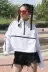 Mùa thu của phụ nữ 2018 Hàn Quốc phiên bản của sự tương phản màu cao cổ áo đoạn ngắn dài tay áo len Harajuku phong cách loose hoang dã phụ nữ áo khoác áo nữ đẹp Áo len