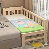 БЕСПЛАТНАЯ ДОСТАВНАЯ Кровать Расширение Сплошной Деревянной Кровать для сосновой кровать, широкая кровать, длинная кровать, длинная кровать, детская односпальная кровать может быть настроена