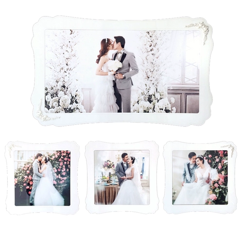 Фотостудия, свадебные фотографии, увеличенная настенная фоторамка, креативная настенная корейская хрустальная фарфоровая фоторамка, сценическая комбинированная фотостена