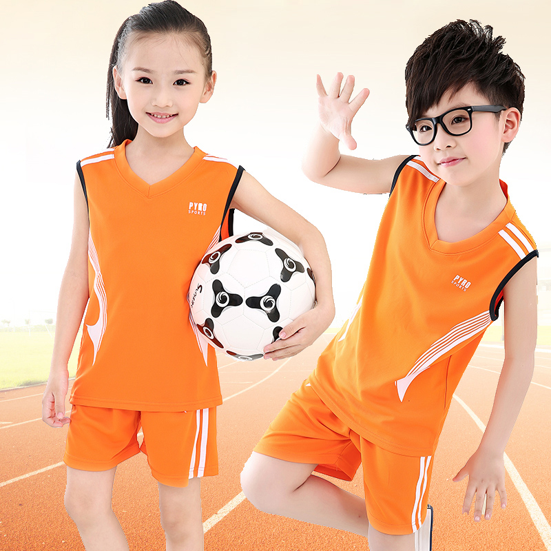 夏儿童篮球服套装男童女童运动球衣速干背心套装幼儿园学生表演服
