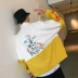 Ins siêu áo khoác bé trai gió chic chic phiên bản Hàn Quốc của xu hướng áo khoác thể thao hip hop lỏng lẻo mùa xuân và mùa thu áo khoác nam cao cấp Đồng phục bóng chày