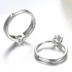 Nhật bản và Hàn Quốc cưới một carat nhẫn cưới nam giới và phụ nữ vài vòng một cặp nhẫn cưới mô phỏng mở vòng điều chỉnh Nhẫn