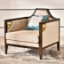 Mới phong cách Trung Quốc sofa gỗ rắn phòng khách Zen kết hợp khách sạn mô hình phòng clubhouse liên bang vải sofa đồ nội thất đơn giản - Bộ đồ nội thất Bộ đồ nội thất