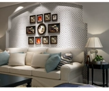 Горячая продажа скандинавской минималистской плитки черно -белая трехмерная туалет кухни, современная плитка пола на стенах.