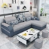 Đơn giản nhỏ vải sofa căn hộ sofa kết hợp phòng khách rửa góc bộ đồ nội thất phòng khách ba sẵn sàng - Ghế sô pha