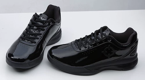 Новый ярко -черный патентный кожаный баскетбольный рефери -рефери классический азиатский чемпионат чемпионата мира FIBA ​​Shoese