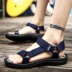 Giày sandal da nam mùa hè 2017 thủy triều phiên bản Hàn Quốc mới của đôi uyên ương sandal da nam Sandal