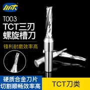 Lưỡi dao tct dao tct dao cắt rãnh xoắn ba lưỡi 1 2 chế biến gỗ chuyên nghiệp lưỡi dao cắt thẳng dao cắt 23t003 - Dụng cụ cắt