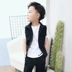 Áo vest trẻ em lỗ denim 2018 xuân hè mới cho bé trai Phiên bản Hàn Quốc của phần thêu chữ thủy triều màu đen cho bé - Áo ghi lê áo gió trẻ em Áo ghi lê