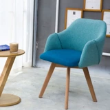 Столк с твердым древесиной, стул, кресло, нордическое кресло, сетевое красное кресло Простой современный обеденный стул вращающийся компьютерный стул