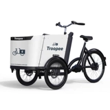 Грузовой велосипед европейский инвертированный трехколлетний велосипедный велосипед, восемь среднего электрического электрического электрического электрического и электрического мощности.