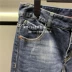 quần nam gxgjeans trung tâm mua sắm mùa đông 2019 với quần jeans nam màu xanh đậm cùng JY105346G - Quần jean