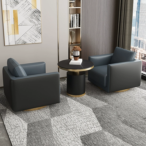 Светлый роскошный диван председатель VIP -приемной диван диван -стул Конференц -зал.