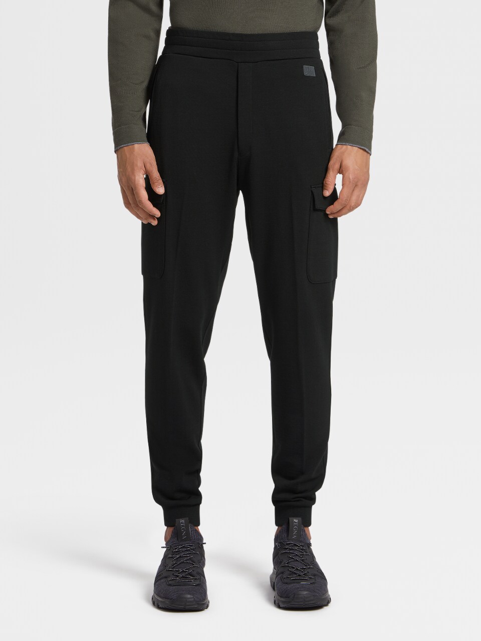 Black$ 5000 + high-end Italy Line , 21 years Quick drying Thin elastic force Tie one's feet male motion leisure time work clothes trousers