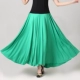 Зеленая длинная юбка