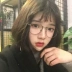 Phiên bản tiếng Hàn của phong cách retro retro kính ulzzang kính nữ khung tròn kim loại có thể được trang bị mạng cận thị màu đỏ với nam - Kính Kính