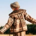 Áo phụ nữ bị mất mùa thu và mùa đông phong cách quốc gia retro dày lên mũ trùm đầu Ấn Độ áo ngắn nữ 06014 - Áo khoác ngắn áo khoác dạ nữ ngắn Áo khoác ngắn