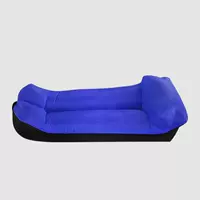 Синяя черная подушка