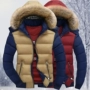 Mùa đông nam cotton coat 2018 mới áo khoác mùa đông Hàn Quốc phiên bản của dày 连 đội mũ trùm đầu bông quần áo mùa đông nam giới trẻ áo gió nam