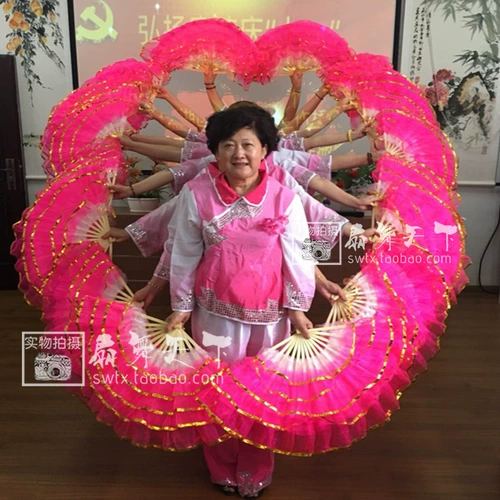 Фанат фанатов Motherland Fan Dance Fan Dance Fan Fan Fansing Yangge Double -Sided