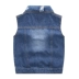 Quần áo trẻ em nam denim quần áo vest 2019 mùa xuân và mùa thu trẻ em vest lỗ lỗ cardigan bé trai vest vest - Áo ghi lê