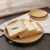 Nhật Bản tấm gỗ món ăn gia đình gỗ sồi khay tròn món ăn trái cây gỗ rắn bánh tráng miệng tấm gỗ bộ bát đĩa đẹp Đồ ăn tối