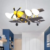 Ретро самолет, люстра для детской комнаты, мультяшные креативные садовые фонари для мальчиков для спальни для детского сада, светильник