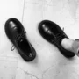 Giày retro nhỏ Nữ sinh viên Đại học Anh được chạm khắc với sự giúp đỡ thấp Giày Martin Giày đơn đế đế phẳng Hàn Quốc giày reebok nữ