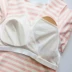 Bông vành đai ngực pad dày chéo cho con bú phù hợp với kích thước lớn tháng ăn quần áo ấm áo sơ mi dài tay áo phụ nữ mang thai đồ ngủ