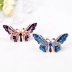 Châu Âu và Mỹ cá tính bướm trâm nhỏ giọt thủ công màu động vật trâm cài ngọc trai rhinestone pin pin phụ kiện thời trang - Trâm cài trâm cài áo đại Trâm cài