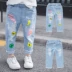 Quần bé gái xuân 2019 mới quần jeans bé gái trẻ em gas ngoại 2 nữ kho báu 1-3 tuổi 5 bé 4 quần - Quần jean Quần jean