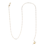 IU те же очки цепь висят шейки и та же самая маска -прилив золотой потоковой жемчужный цепь, декоративные женщины