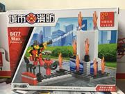 Peizhi tương thích LEGO thành phố loạt lửa khối xây dựng đồ chơi câu đố thành phố đội cứu hộ 4 trong 1 5-15 tuổi
