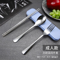 Ложка для взрослых, вилка, палочки для еды